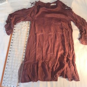 Silky mauve Zara girls dress